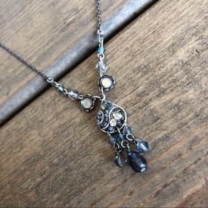Blue-grey Pendant Necklace by Firefly